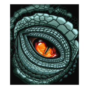 Foto Ojo de depredador reptil primitivo