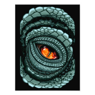 Foto Ojo de reptil depredador primitivo