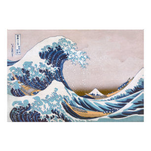 Foto Ola de tsunami La gran ola frente a Kanagawa Japón