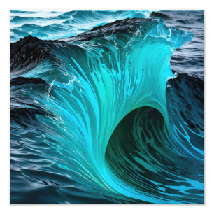 Foto Ola Tiburón Azul