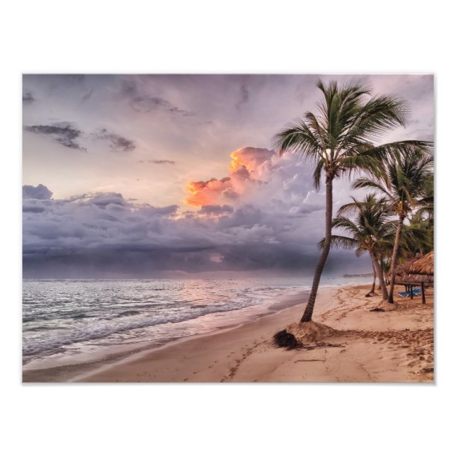 Foto Olas del Océano Playa de Arena Puesta de Sol (Frente)