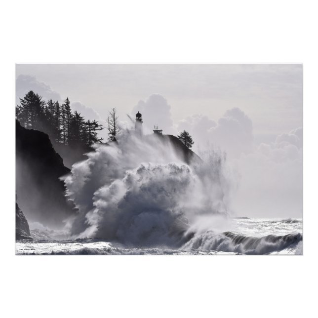 Foto Olas épicas en el faro de decepción de Cabo (Frente)