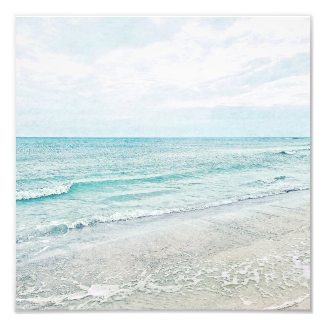 Foto Olas oceánicas pintura acuática azul claro acuátic (Frente)