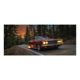 Foto Old car on the road 