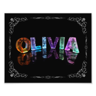 Foto Olivia - El nombre Olivia en luces 3D (Fotografía)