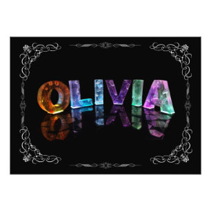 Foto Olivia - El nombre Olivia en luces 3D (Fotografía)