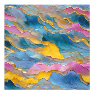 Foto Ondas de arena rosa azul "Algeciras"
