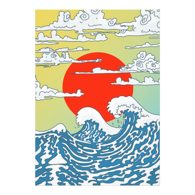Foto Ondas japonesas (Frente)