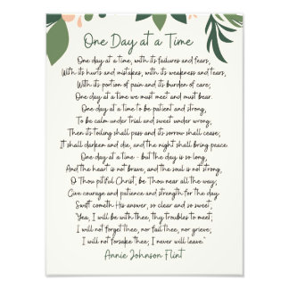 Foto One Day At a Time Annie Johnson Flint Art