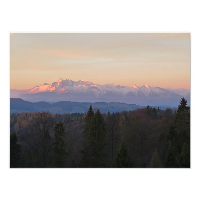 Foto Opinión de Tatras del otoño en la salida del sol (Frente)