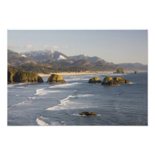 Foto OR, Costa de Oregón, Parque Estatal Ecola, vista d