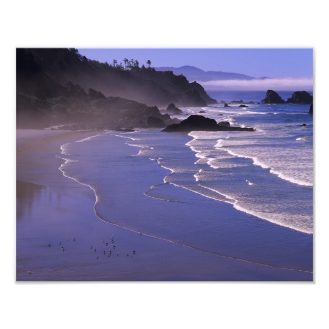 Foto OR, Oregon Coast, Ecola SP, Indian Beach con (Frente)