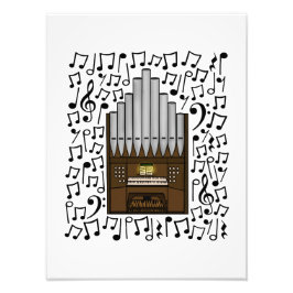 Foto Órgano de la Iglesia Notas Musicales Músico Orgáni