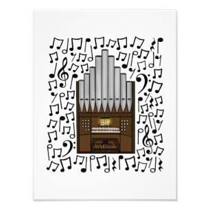Foto Órgano de la Iglesia Notas Musicales Músico Orgáni