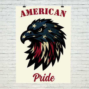 Foto Orgullo americano, águila azul rojo patriótica