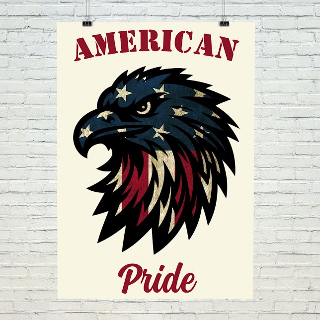 Foto Orgullo americano, águila azul rojo patriótica (Subido por el creador)