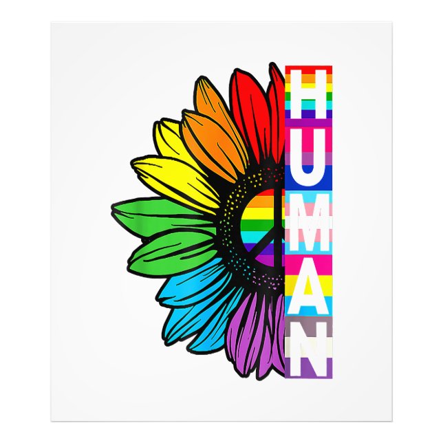 Foto Orgullo del orgullo del girasol humano arco iris L (Frente)