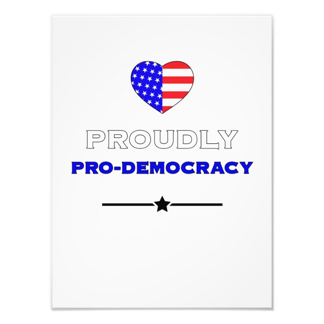 Foto Orgullosamente Pro-Democracia (Frente)