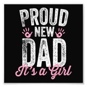 Foto Orgulloso nuevo papá es un regalo Chica, padre pro
