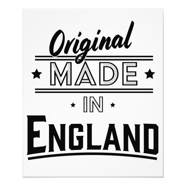 Foto Original hecho en Inglaterra (Frente)