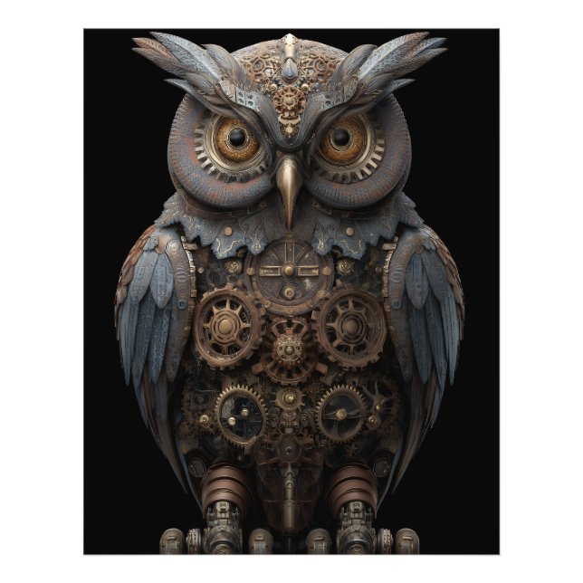 Foto Ornate Clockwork Owl (Frente)