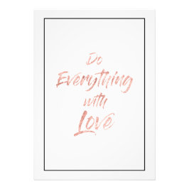 Foto Oro Rosa - Haz todo con amor Imprimir