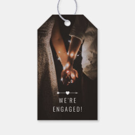 Foto oscura | Invitación de compromiso | Etiqueta 