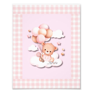 Foto Oso de peluche con globos