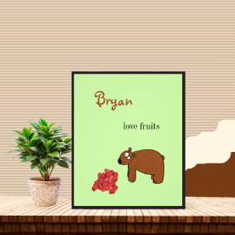 Foto Oso y frambuesa