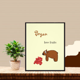 Foto Oso y frambuesa