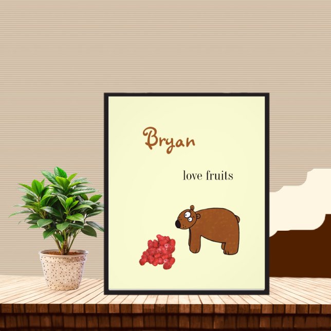 Foto Oso y frambuesa (Subido por el creador)