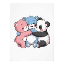 Osos de peluche con panda