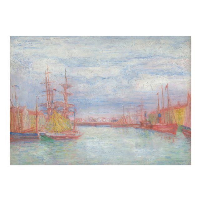 Foto Ostend Harbor de James Ensor (1900) (Frente)