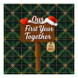 Foto Our First Year Together 2025 Wooden Sign
