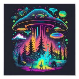 Foto OVNI Psicodélico Fantasía Art