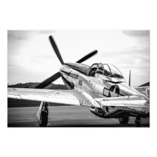 Foto P51 mustango B&W