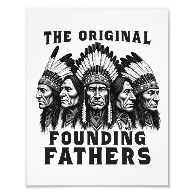 Foto Padres fundadores indígenas nativos estadounidense (Frente)
