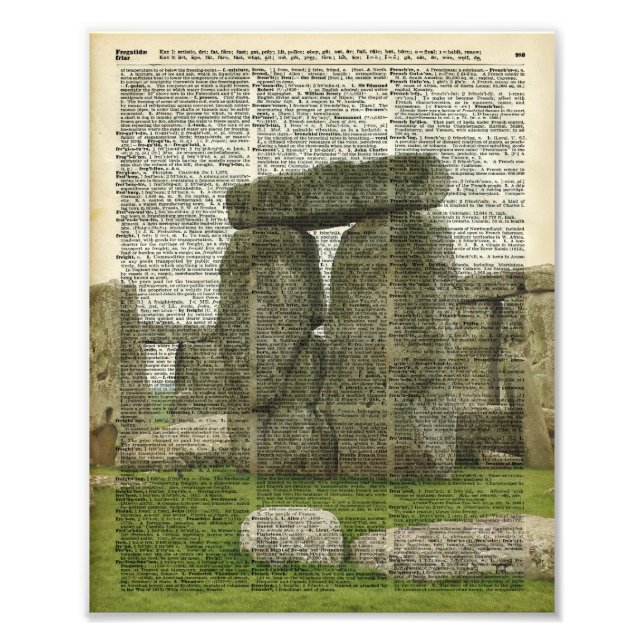 Foto Página Stonehenge sobre el diccionario (Frente)
