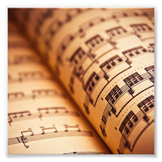 Foto Páginas de música de hojas