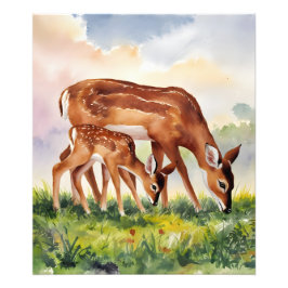Foto Painted Deer Mom and Baby