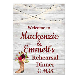 Foto País Rústico Boho Rótulo de la cena de ensayo occi