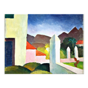 Foto Paisaje africano, arte abstracto de August Macke
