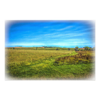 Foto Paisaje agrícola de Iowa - Caída