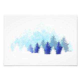 Foto Paisaje azul invernal
