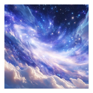 Foto Paisaje Cósmico: Nebulosa giratoria y noche estrel