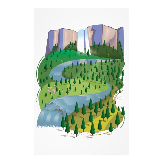 Foto Paisaje de cascada (Frente)