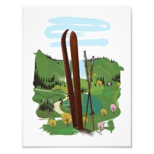 Foto Paisaje de esquí