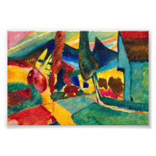 Foto Paisaje de Kandinsky con dos álamos