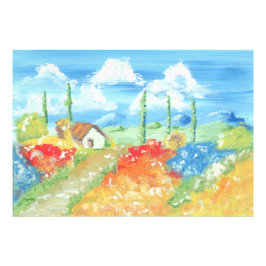 Foto Paisaje de la vastedad de la Toscana