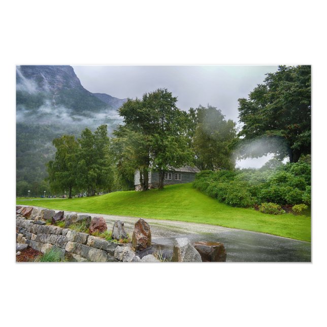 Foto Paisaje de Noruega (Frente)